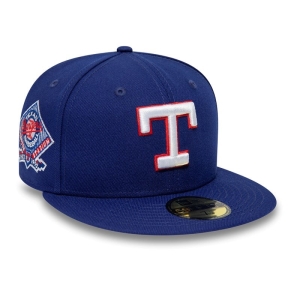 59fifty New Era Texas Rangers American League Stadium Fitted Gorras Azules | QV6942780