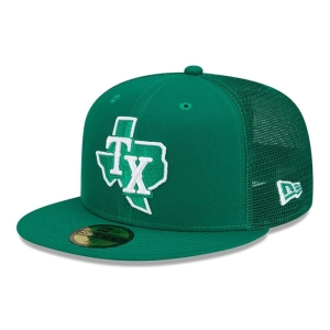 59fifty New Era Texas Rangers MLB St Patricks Day Gorras Verdes | DO5469107