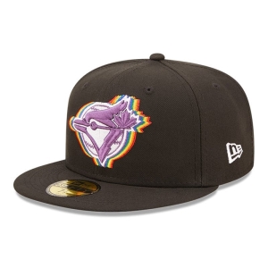 59fifty New Era Toronto Jays MLB Prismatic Fitted Fitted Fitted Gorras Negros | MJ4537091