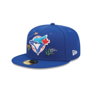 59fifty New Era Toronto Jays Watercolour Floral Gorras Azules | JM3428706