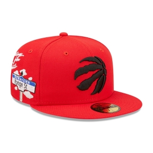 59fifty New Era Toronto Raptors NBA Cloud Fitted Gorras Rojos | RM6513978