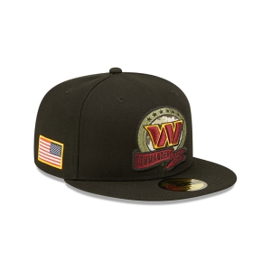 59fifty New Era Washington Commanders NFL Salute To Service Fitted Gorras Negros | SF9265817