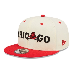 9fifty New Era Chicago Bulls Logo Blend Gorras Blancos | HF2567098