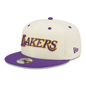 9fifty New Era La Lakers Logo Blend Gorras Blancos | DM8341520