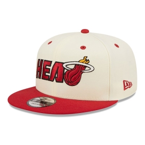 9fifty New Era Miami Heat Logo Blend Gorras Blancos | TI8721053