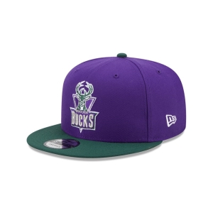 9fifty New Era Milwaukee Bucks NBA Classic Gorras Morados | JW8512794