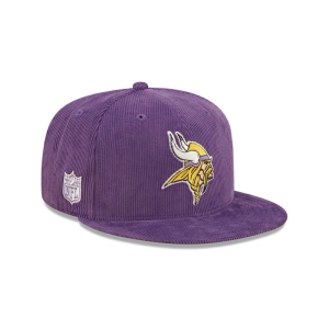 9fifty New Era Minnesota Vikings NFL Retro Cord Gorras Morados | MX0263145