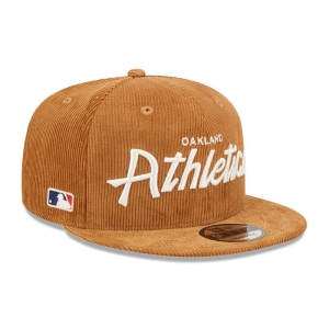 9fifty New Era Oakland Athletics Cord Script Gorras Marrom | AE1260385