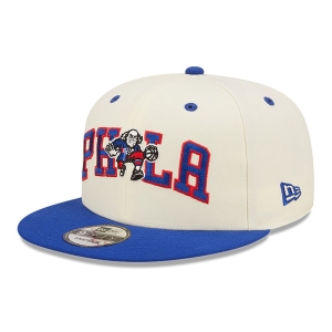 9fifty New Era Philadelphia 76ers Blend Gorras Blancos | FZ3578960