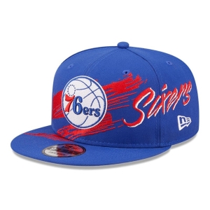 9fifty New Era Philadelphia 76ers NBA Sweep Gorras Azules | NS6479385