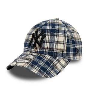 9forty New Era New York Yankees Plaid Adjustable Gorras Azul Marino | SP0379241