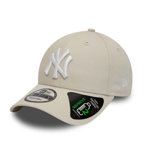 9forty New Era New York Yankees Repreve League Essential Adjustable Gorras Creme | PG6732089