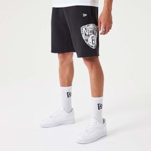 Bermudas New Era Brooklyn Nets NBA Team Logo Negros | AM7182934