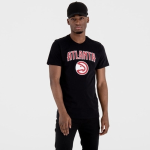 Camiseta New Era Atlanta Hawks Team Logo Negros | SH8642519