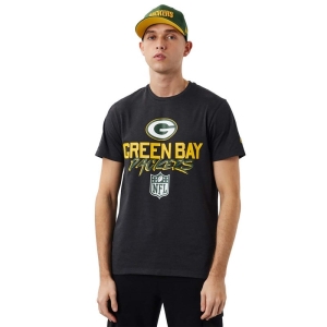 Camiseta New Era Bay Packers NFL Script Grises | NA9483570