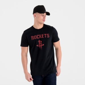 Camiseta New Era Houston Rockets NBA Team Logo Negros | LP0296851