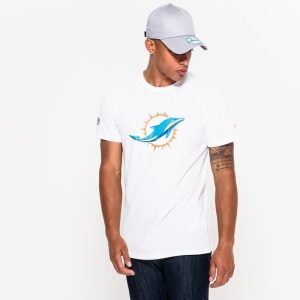 Camiseta New Era Miami Dolphins Team Logo Blancos | SI3475901