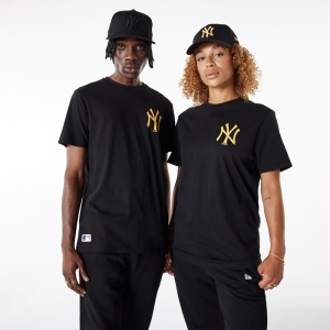 Camiseta New Era New York Yankees MLB League Essential Negros | ZS9420178