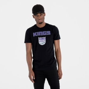 Camiseta New Era Sacramento Kings NBA Team Logo Negros | TV2804561