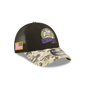 Gorras De Camionero New Era Minnesota Vikings NFL Salute To Service Gorras Negros | FH0578491