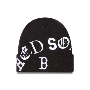 Prendas De Punto New Era Boston Sox Blackletter Negros | GK2168974