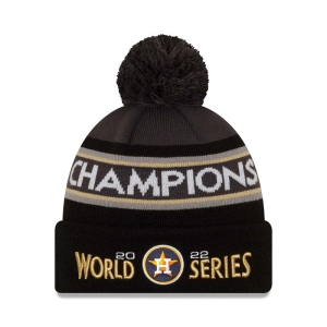 Prendas De Punto New Era Houston Astros MLB World Series Champions Cuff Beanie Gorras Negros | AB7069158