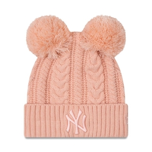 Prendas De Punto New Era New York Yankees Double Pom Womens Bobble Beanie Gorras Rosas | WJ5016847