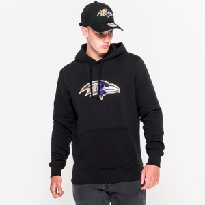 Sudadera Con Capucha New Era Baltimore Ravens Team Logo Negros | MW0392165