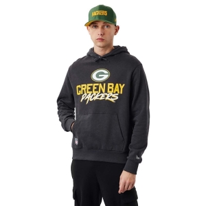 Sudadera Con Capucha New Era Bay Packers NFL Script Grises | IF2905718