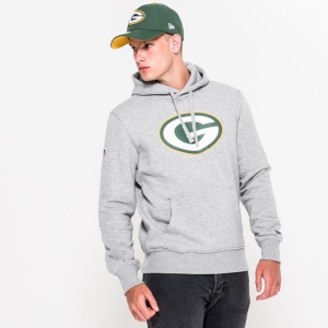 Sudadera Con Capucha New Era Bay Packers Team Logo Grises | JH2043196