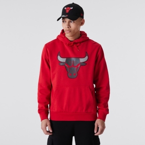 Sudadera Con Capucha New Era Chicago Bulls NBA Outline Logo Rojos | AD4715293