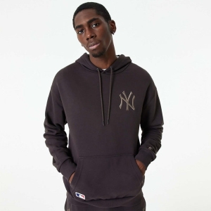 Sudadera Con Capucha New Era New York Yankees MLB Embroidered Logo Burnt Wood Marrom | MB0786324