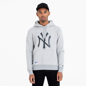 Sudadera Con Capucha New Era New York Yankees Team Logo Grises | YA7015482